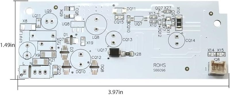 لوحة ضوء LED لثلاجات كينمور الموديلات 10651729410 10651792410 10651792411 - Image 3